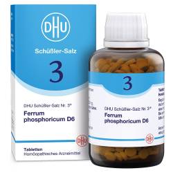 "BIOCHEMIE DHU 3 Ferrum phosphoricum D 6 Tabletten 900 Stück" von "DHU-Arzneimittel GmbH & Co. KG"