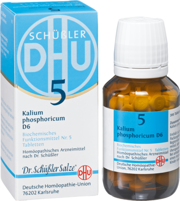 BIOCHEMIE DHU 5 Kalium phosphoricum D 6 Tabletten 80 St von DHU-Arzneimittel GmbH & Co. KG