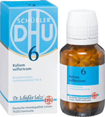 BIOCHEMIE DHU 6 Kalium sulfuricum D 12 Tabletten 80 St von DHU-Arzneimittel GmbH & Co. KG