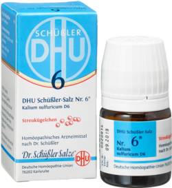 BIOCHEMIE DHU 6 Kalium sulfuricum D 6 Globuli 10 g von DHU-Arzneimittel GmbH & Co. KG