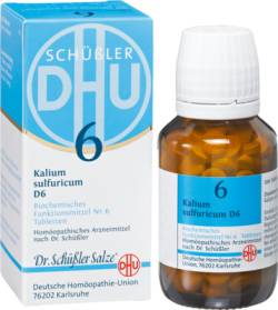 BIOCHEMIE DHU 6 Kalium sulfuricum D 6 Tabletten 80 St von DHU-Arzneimittel GmbH & Co. KG