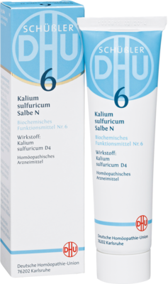 BIOCHEMIE DHU 6 Kalium sulfuricum N D 4 Salbe 50 g von DHU-Arzneimittel GmbH & Co. KG