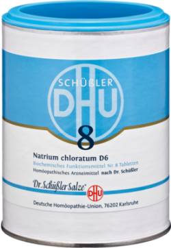 BIOCHEMIE DHU 8 Natrium chloratum D 6 Tabletten 1000 St von DHU-Arzneimittel GmbH & Co. KG