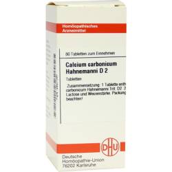 CALCIUM CARBONICUM Hahnemanni D 2 Tabletten 80 St von DHU-Arzneimittel GmbH & Co. KG