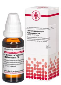 CALCIUM CARBONICUM Hahnemanni D 6 Dilution 20 ml von DHU-Arzneimittel GmbH & Co. KG