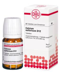 CALCIUM SULFURICUM D 12 Tabletten 80 St von DHU-Arzneimittel GmbH & Co. KG