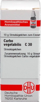 CARBO VEGETABILIS C 30 Globuli von DHU-Arzneimittel GmbH & Co. KG