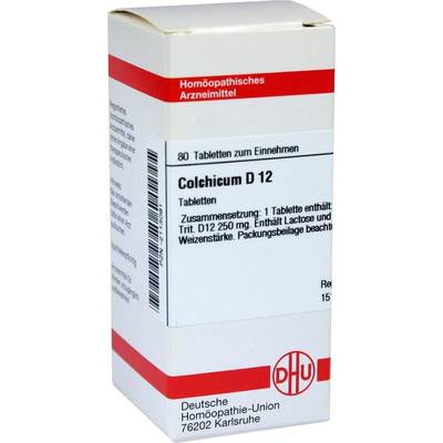 COLCHICUM D 12 Tabletten 80 St von DHU-Arzneimittel GmbH & Co. KG