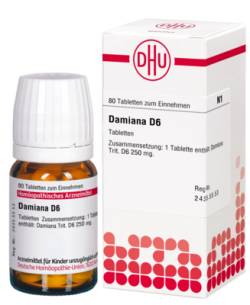 DAMIANA D 6 Tabletten 80 St von DHU-Arzneimittel GmbH & Co. KG