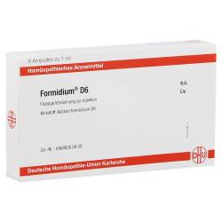 "FORMIDIUM D 6 Ampullen 8x1 Milliliter" von "DHU-Arzneimittel GmbH & Co. KG"