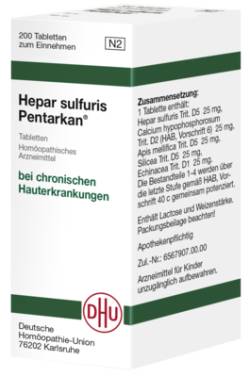 HEPAR SULFURIS PENTARKAN Tabletten 200 St von DHU-Arzneimittel GmbH & Co. KG