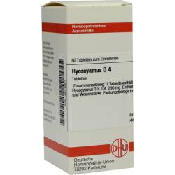 HYOSCYAMUS D 4 Tabletten 80 St von DHU-Arzneimittel GmbH & Co. KG