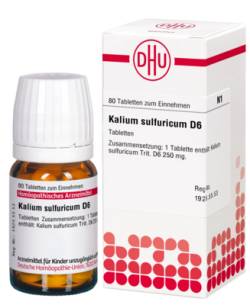 KALIUM SULFURICUM D 6 Tabletten 80 St von DHU-Arzneimittel GmbH & Co. KG