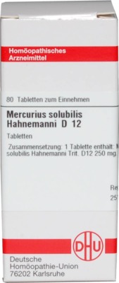 MERCURIUS SOLUBILIS Hahnemanni D 12 Tabletten von DHU-Arzneimittel GmbH & Co. KG