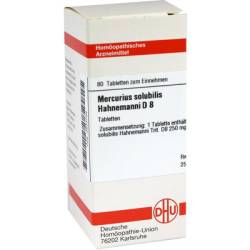 MERCURIUS SOLUBILIS Hahnemanni D 8 Tabletten 80 St von DHU-Arzneimittel GmbH & Co. KG