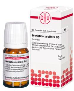 MYRISTICA SEBIFERA D 6 Tabletten 80 St von DHU-Arzneimittel GmbH & Co. KG