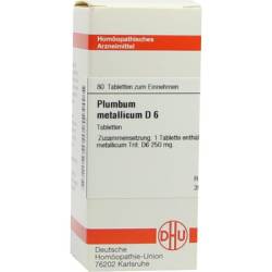 PLUMBUM METALLICUM D 6 Tabletten 80 St von DHU-Arzneimittel GmbH & Co. KG