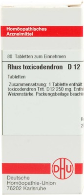 RHUS TOXICODENDRON D 12 Tabletten von DHU-Arzneimittel GmbH & Co. KG