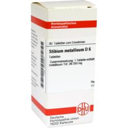 STIBIUM METALLICUM D 6 Tabletten 80 St von DHU-Arzneimittel GmbH & Co. KG