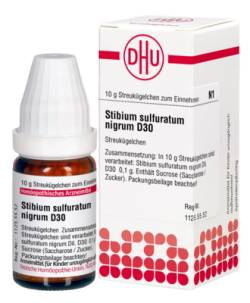 STIBIUM SULFURATUM NIGRUM D 30 Globuli 10 g von DHU-Arzneimittel GmbH & Co. KG