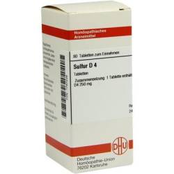 SULFUR D 4 Tabletten 80 St von DHU-Arzneimittel GmbH & Co. KG