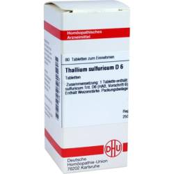 THALLIUM SULFURICUM D 6 Tabletten 80 St von DHU-Arzneimittel GmbH & Co. KG