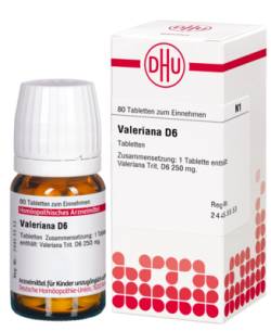 VALERIANA D 6 Tabletten 80 St von DHU-Arzneimittel GmbH & Co. KG