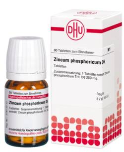 ZINCUM PHOSPHORICUM D 6 Tabletten 80 St von DHU-Arzneimittel GmbH & Co. KG