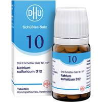 DHU SchÃ¼Ãler-Salz Nummer 10 Natrium sulfuricum D12 80 Tabletten von DHU