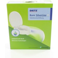 Dietz Toilettensitzerhöhung mit Deckel Basic SilverLine - antibakteriell von DIETZ