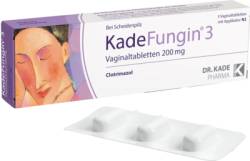 KADEFUNGIN 3 Vaginaltabletten 3 St von DR. KADE Pharmazeutische Fabrik GmbH