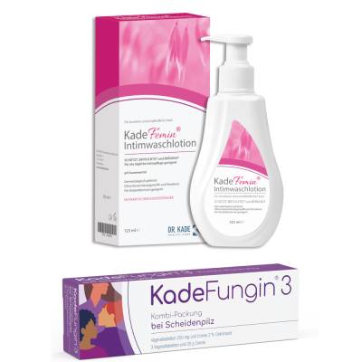 Kadefungin 3 Kombipackung + Kadefemin Waschlotion Set von DR. KADE Pharmazeutische Fabrik GmbH