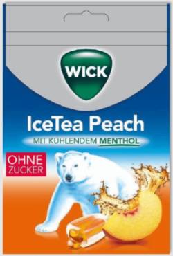 WICK IceTea Pfirsich Bonbons o.Zucker 72 g von Dallmann's Pharma Candy GmbH
