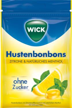 WICK Zitrone & nat.Menthol Bonb.o.Zucker Beutel 72 g von Dallmann's Pharma Candy GmbH