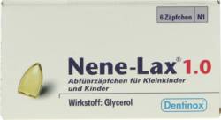 NENE LAX 1,0 Suppos.f.Kleinkdr.u.Kdr. 6 St von Dentinox Gesellschaft f�r pharmazeutische Pr�parate