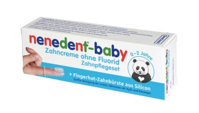NENEDENT-baby Zahncreme ohne Fluorid Zahnpflegeset 20 ml von Dentinox Gesellschaft f�r pharmazeutische Pr�parate