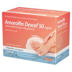 "Amorolfin Dexcel 50mg/ml Wirkstoffhaltiger Nagellack 5 Milliliter" von "Dexcel Pharma GmbH"