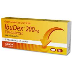 IBUDEX 200 mg Filmtabletten 20 St Filmtabletten von Dexcel Pharma GmbH