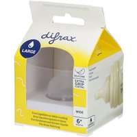 difrax® Flaschensauger Wide L +6m von Difrax