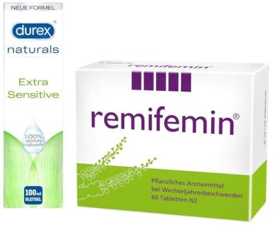 Remifemin + Durex Naturals Gleitgel Set von diverse Firmen