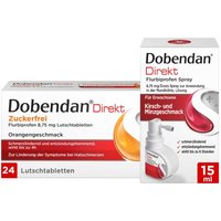 Dobendan Set gegen Halsschmerzen zuckerfreies Duo von Dobendan