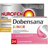 Dobensana Junior Lutschtabletten 24 StÃ¼ck / Nurofen 200mg 12 StÃ¼ von Dobensana