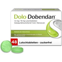 Dolo-Dobendan® Zuckerfrei Lutschtabletten gegen Halsschmerzen von Dolo-Dobendan