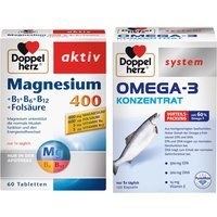 Doppelherz® Omega-3 Konzentrat + aktiv Magnesium 400 + B1 + B6 + B12 + Folsäure von Doppelherz