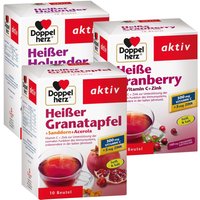 Doppelherz® aktiv Heißes 3er Set Holunder + Cranberry + Granatapfel von Doppelherz