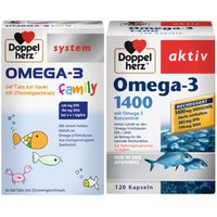 Doppelherz® system Omega-3 family + Omega-3 1400 von Doppelherz