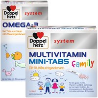 Doppelherz® system Omega-3 family + system Multivitamin Mini-Tabs family von Doppelherz