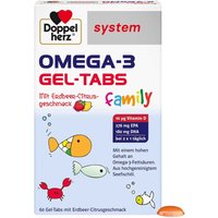 Doppelherz system Omega-3 family Erdbeer-Citrone Gel-Tabs von Doppelherz