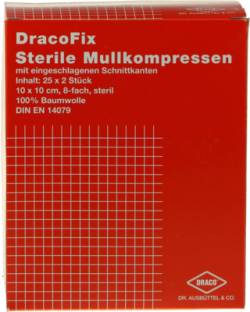 DRACOFIX PEEL Kompressen 10x10 cm steril 8fach 25X2 St von Dr. Ausb�ttel & Co. GmbH