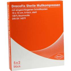 DRACOFIX PEEL Kompressen 10x10 cm steril 8fach 5X2 St von Dr. Ausb�ttel & Co. GmbH